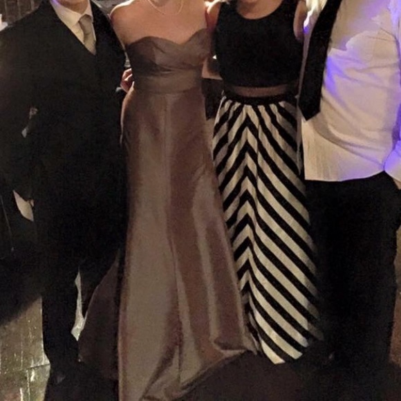 iridescent silver formal gown - Picture 2 of 3